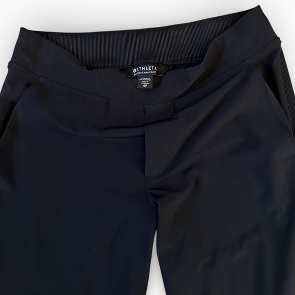 Athleta Brooklyn Ankle Pant Sz 4P Black - Picture 5 of 6